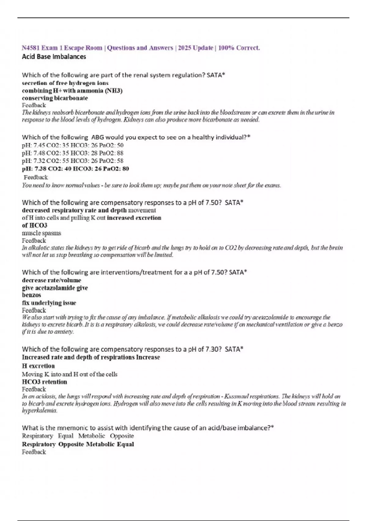 N4581 Exam 1 Escape Room Questions And Answers 2025 Update 100 n4581-exam-1-escape-room-questions-and-answers-2025-update-100