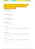 CNA 1 NNAAP Exam Questions with 100&percnt; correct Answers Latest Test Graded A&plus; 