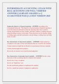INTERMEDIATE ACCOUNTING 1 EXAM WITH  REAL QUESTIONS AND WELL VERIFIED  ANSWERS &vert;&vert; ALREADY GRADED A&plus; &vert;&vert;  GUARANTEED PASS &vert;&vert; LATEST VERSION 2025
