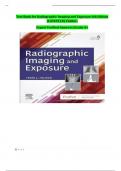 Test Bank for Radiographic Imaging and Exposure 6th Edition &lpar;LATEST&rpar; by Fauber&vert; Expert Verified Answers &vert;Grade A&plus;