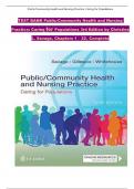TEST BANK For Public &sol; Community Health and Nursing Practice&colon; Caring for Populations&comma; 2nd Edition&comma; Christine L&period; Savage&comma; Verified Chapters 1 - 22&comma; Complete Newest Version