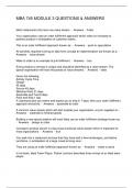 MBA 745 MODULE 3 QUESTIONS & ANSWERS