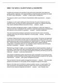 MBA 742 MOD 4 QUESTIONS & ANSWERS