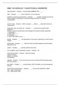 MBA 745 MODULE 7 QUESTIONS & ANSWERS