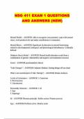 NSG 411 EXAM 1 QUESTIONS AND ANSWERS &lpar;NEW&rpar;