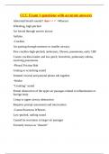 CCC Exam 1 questions with accurate answers