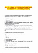 NSG 411 FINAL REVIEW EXAM QUESTIONS AND CORRECT ANSWERS &lpar;NEWEST&rpar;