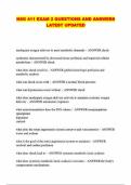 NSG 411 EXAM 2 QUESTIONS AND ANSWERS LATEST UPDATED