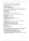 PNH301 FINAL QUESTIONS & ANSWERS