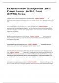 Pn hesi exit review Exam Questions &vert; 100&percnt; Correct Answers &vert; Verified &vert; Latest 2025&sol;2026 Version