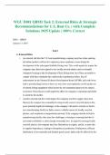 WGU D081 QBM3 Task 2&colon; External Risks & Strategic Recommendations for U&period;S&period; Boat Co&period; &vert; with Complete Solutions 2025 Update &vert; 100&percnt; Correct