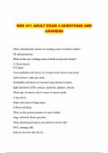 NSG 411&sol;NSG411 PACKAGED EXAMS&colon; QUESTIONS 100&percnt; VERIFIED ANSWERS 