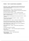 PNP301 - TEST 3 QUESTIONS & ANSWERS