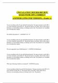 CWCA-LATEST 2025&sol;2026 REVIEW QUIZS WITH 100&percnt; CORRECT ANSWERS &lpar;UPDATED VERSION&rpar;&hellip;Grade A&plus;