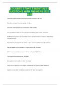 COLORED STONE ESSENTIALS 8 QUESTIONS WITH ANSWERS 2025 - 2026