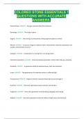 COLORED STONE ESSENTIALS 1 QUESTIONS WITH ACCURATE ANSWERS&period;