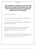 02AF1-GENERAL & POWERPLANT WRITTEN EXAM PRACTICE TEST EXAM LATEST VERSION THIS YEAR WITH 380 QUESTIONS AND WELL ELABORATED ANSWERS  JUST RELEASED