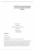 NU650 Week 4 Focused Soap Note Latest Study Solutions With 2025 Updates