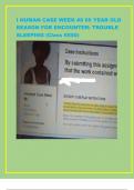 I HUMAN CASE WEEK &num;8 66 YEAR OLD REASON FOR ENCOUNTER&colon; TROUBLE SLEEPING &lpar;Class 6550&rpar;