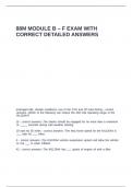 88M Module B - F exam with correct detailed answers