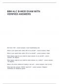 88m ALC B-Mod Exam with verified answers