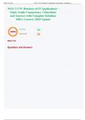 WGU C179 &vert; Business of IT Applications - Study Guide Competency 3 Questions and Answers with Complete Solutions 100&percnt; Correct &vert; 2025 Update