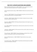 FHCE TEST 3 UPDATED QUESTIONS AND ANSWERS&period;