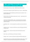 Bio 1500 Test 4 Questions All Answered Correct Graded to Pass 2025 Set&period;