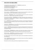 WGU D016 VOCABULARIES