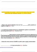 WATER DISTRIBUTION GRADE 1 CERTIFICATION ADEQ PRACTICE EXAM QUESTIONS AND ANSWERS GRADED  A&plus; LATEST UPDATE&period;