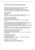 POM EXAM 1 QUESTIONS AND ANSWERS