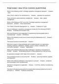 POM EXAM 1 MULTIPLE CHOICE QUESTIONS