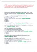 JT101 post test 4 &lbrack;ACTUAL EXAM&rsqb; LATEST VERSION &lbrack; QUESTIONS  AND ANSWERS&rsqb; WITH STUDY GUIDE DETAILED AND VERIFIED FOR  GUARANTEED PASS- LATEST UPDATE 2025 GRADED A 