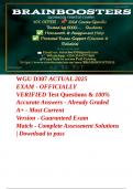 WGU D307 &vert; ACTUAL 2025 EXAM &vert; OFFICIALLY VERIFIED &vert; Test Questions & 100&percnt; Accurate Answers &vert; Already Graded A&plus; &vert;  Most Current Version &vert; Guaranteed Exam Match &vert; Complete Assessment Solutions &vert; Download to pass 