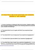 ATI PEDIATRICS CMS EXAM QUESTIONS AND ANSWERS GRADED A&plus; 100&percnt; VERIFIED&period;
