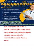 WGU D115 ACTUAL 2025 EXAM - 61 OFFICIAL TEST QUESTIONS & 100&percnt; Verified Correct Answers - MOST CURRENT Update - Complete Assessment Solution - Guaranteed Exam Match - Proven A&plus; Results