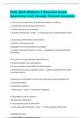 Path 3610 Midterm 3 Revision Exam Questions And Already Passed Answers&period;