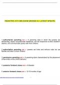 PEDIATRIC ATI CMS EXAM GRADED A&plus; LATEST UPDATE&period;