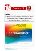 Test Bank for Pharmacology&colon; A Patient-Centered Nursing Process Approach 12th Edition by Linda E&period; McCuistion &comma; Kathleen Vuljoin DiMaggio&comma; Mary B&period; Winton and Jennifer J&period; Yeager isbn-9780443115257 All Chapters 1-58 Complete Guide Graded A&plus;