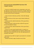 Exit Exam Practice &lpar;kalakal&rpar;M&M Questions With Complete Solutions