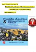 Solution Manual for Principles of Auditing and Other Assurance Services&comma; 23rd Edition 2024&comma; by Ray Whittington&comma; Kurt Pany&comma; All Chapters 1 - 21&comma; Complete Newest Version