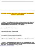 ATI PEDIATRIC FINAL PROCTORED EXAM QUESTIONS AND ANSWERS GRADED A&plus; 100&percnt; VERIFIED&period;