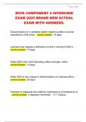 RCFE COMPONENT 2 INTERVIEW  EXAM 2025 BRAND NEW ACTUAL  EXAM WITH ANSWERS&period;