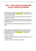 RPA 1 - FINAL EXAM 2025 BRAND NEW  ACTUAL EXAM WITH ANSWERS&period;