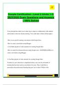 Google Certification Level 2 &lpar;Units 1&ndash;3&rpar; Exam 2025&sol;2026 &ndash; 40&plus; Solved Questions with A&plus; Answers