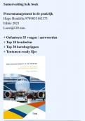 Samenvatting procesmanagement in de praktijk NCOI Hugo Hendriks - 2e druk 2021 - Update 2026&colon; Oefentoets &plus; Kernbegrippen &plus; Tentamen checklist