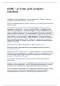 CFRE &ndash; all Exam with Complete Solutions