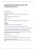 ENGN 0020 Final Study Guide with Complete Solutions