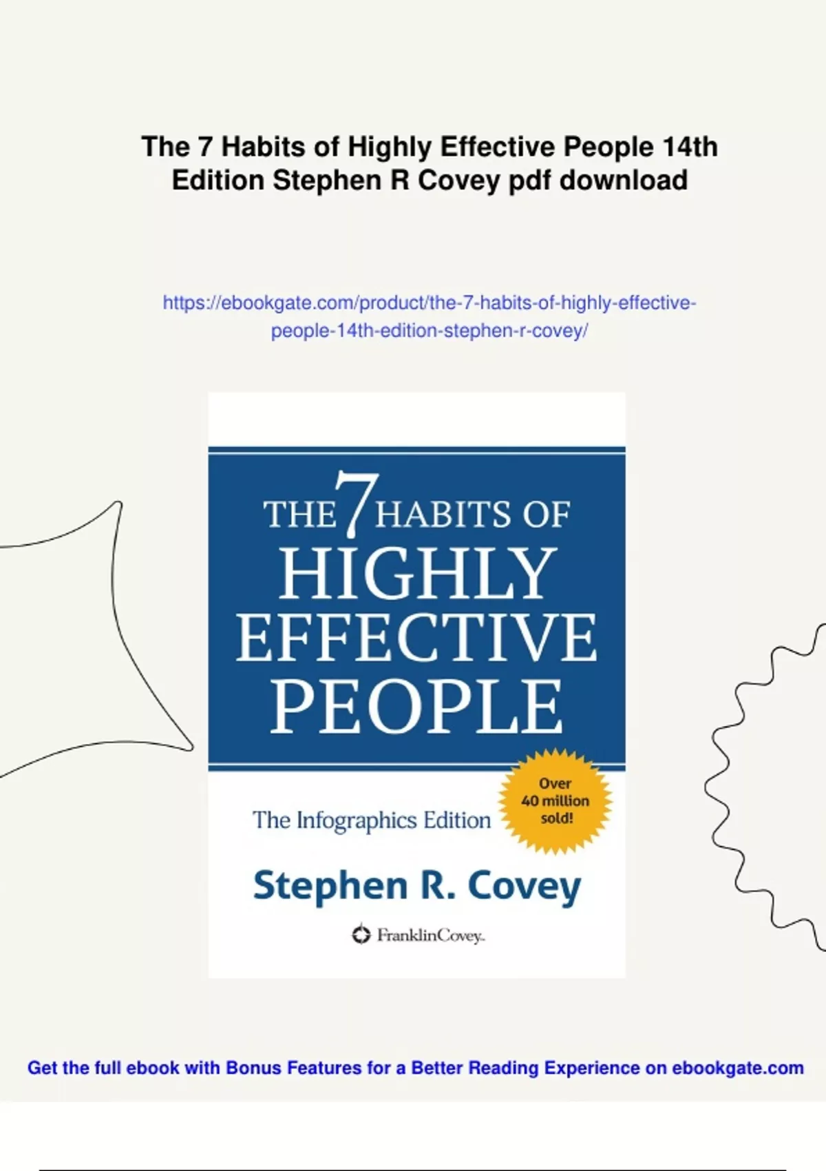 Summary The 7 Habits of Highly Effective People 14th Edition Stephen R ...