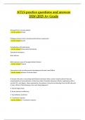  ATLS Practice Questions and Verified Answers &vert; Grade A&plus; &vert; 2024&sol;2025